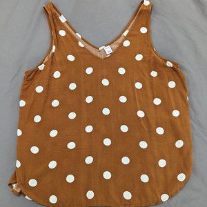 Old Navy Women's Polka Dot Tank Top - Size Large